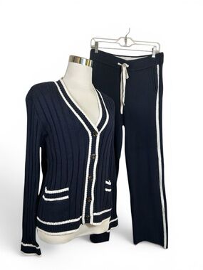 Faherty Game Set Cardigan and Track Pant - Medium